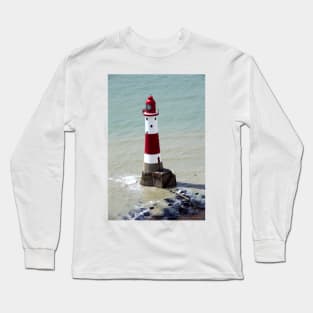 Beachy Head Lighthouse and the deep blue sea Long Sleeve T-Shirt